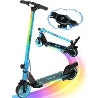 RCB Elektrische Step Kinderen - 6.5 inch - Verlichting - 5/10/15 km/u - Blauw