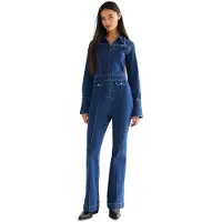 Wrangler Retro Catsuit Jumpsuit Met Lange Mouwen
