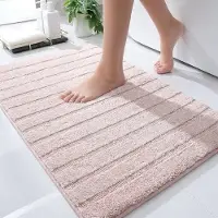 Casilin Badmat Antislip 70x120cm California - Waterabsorberende Badkamermat - Wasbaar en Sneldrogend - Voor Douche en Bad - 100% Katoen - Rechthoek - Roze