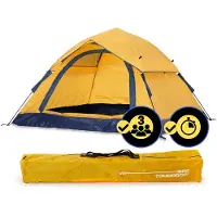 Lumaland Whhere Tomorrow Pop Up Tent 210 X 190 X 110 Cm - Geel - 3 Persoons