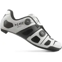 Lake CX242 Schoenen voor op de weg Wit/Zwart || Maat: 41.1/2