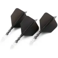 Cuesoul - ROST T19 Integrated Dart Flights - Big Wing - Black Clear