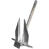 Nantong Five-wood Danforth Anchor Zilver 25 kg