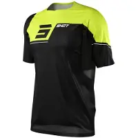 Shot Rogue Revolt Short Sleeve Jersey Zwart / Geel