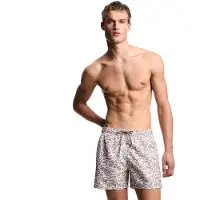 Emporio Armani Heren Allover roze zwempak (S), Strandkleding, Polyester EM000583_AF20440