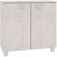 vidaXL Dressoir HAMAR 85x35x80 cm massief grenenhout wit