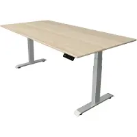 Kerkmann Move4 Elektrisch hoogteverstelbaar Zit-sta-bureau Esdoorn T-voet 2000 (B) x 1.000 (D) x 1290 (H) mm Hout, Metaal