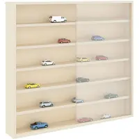 vidaXL Wanddisplaykast met plank Beige 60 x 8,5 x 54 cm Multiplex