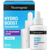 Neutrogena Hydro Boost 10% Niacinamide Serum, Hydrateert, Verfijnt Poriën en Verbetert Huidtextuur, Parfumvrij, 30ml