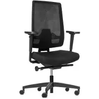 Dauphin Indeed NPR Bureaustoel Synchroonmechanisme Mesh 4D armleuning Zwart 150 kg ID 7055 NL3
