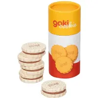 Goki houten koekjes speelgoed - dubbel biscuit in kartonnen verpakking.