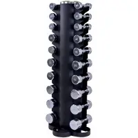 Lifemaxx Dumbbell Toren met Volledige Chroom Dumbbell Set - 1 t/m 10 kg