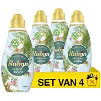 Robijn Klein & Krachtig Collections Color Kokos Vloeibaar Wasmiddel - 6 x 22 wasbeurten - Voordeelverpakking