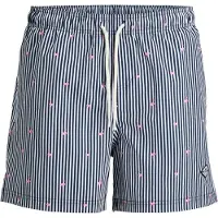 Jack & Jones Zwemshorts 'JPSTMaui Breeze' navy / rosa / wit
