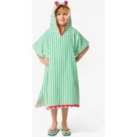 HEMA Kinderponcho 68x78cm Krab Strepen (multicolor)