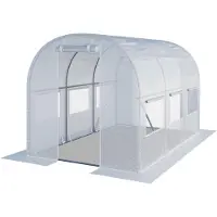 TOOLPORT Tunnelkas 2x3 m, PE-folie, wit