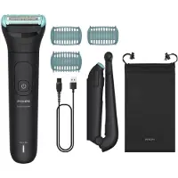 Philips Series 5000 Bodygroomer mannen - Body Trimmer - 3 extra Trimkammen - Rug Attachment - Opbergzakje - Batterij indicator - BG5480/15