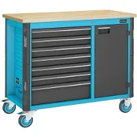 Hazet 179NW-7 Werkbank (l x b x h) 1150 x 1150 x 965 mm Blauw, Zwart