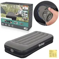 Bestway Tritech Twin Luchtmatras met Ingebouwde USB-Pomp 1,91 m x 97 cm x 36 cm