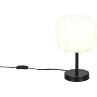 TRIO Witte design tafellamp Madleine Ø 20cm