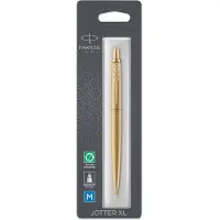 Parker Jotter XL balpen | Monochroom matgoud | Medium punt | Blauwe inkt