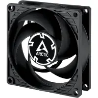 Arctic P8 Max - Ventilatorhuis High Speed PMW - 2U Serverracks - 80 mm - 40 cfm - 500 - 5000 omw/min. - 20.63 dBA - 0 db Modus - 4 Pin PMW - zwart
