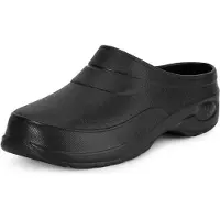 Ladeheid Unisex Clogs Tuinklompen - Tuinschoenen - Lichte - Dames - Heren - Zwart – 45 – LA-KL-037