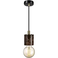 Nordlux Hanglampe , Siv, dimbare, Roestbruin, Woonkamer, Steen
