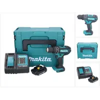Makita DHP 482 SY1J accu klopboormachine 18 V 62 Nm + 1x oplaadbare accu 1,5 Ah + lader + Makpac