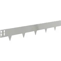 vidaXL Gazonrand 20 st 100 x 15 cm Staal Zilverkleurig
