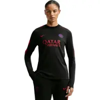 Nike Paris Saint-Germain Strike Crew Trainingstrui 2026-2027 Dames Zwart Felrood Donkerblauw