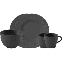 Villeroy & Boch Ontbijtservies set Manufacture Rock Made in Germany, Fine China porselein (set, 6-delig)
