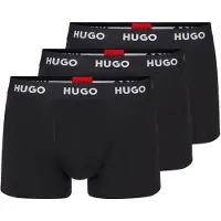 HUGO Boxershorts rood / zwart / wit