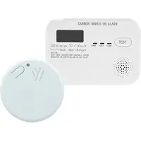 Profile rook- en CO-melder kit 1J/9V 3J/3AA - 10 jaar levensduur - 85 dB