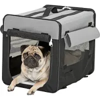 Flamingo Smart Top Plus - Transportkooi Honden - Transportkooi Smart Top Plus Zwart/grijs 109cm - 1st - 113520 - 1st