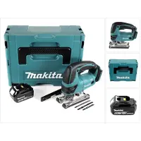 Makita DJV 180 T1J accu-decoupeerzaag 18 V + 1x accu 5,0 Ah + Makpac - zonder oplader