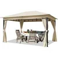 TOOLPORT Tuinpaviljoen Sunset Classic crème, 3x4m