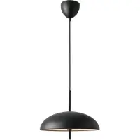 Nordlux DFTP Hanglamp – Zwart, 2x40W, E27 fitting, 35 cm, 3 meter stoffenkabel