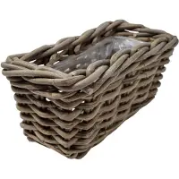 Van der leeden Plantenbak Grijs 30 X 15 X 15 Cm