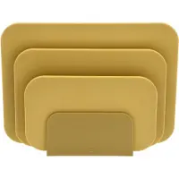 Mepal Snijplank set Choptima Curry 35,5 x 26,5 cm (Set van 3 + houder)