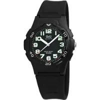 Q&Q Analoog horloge 'Klassisch' zwart
