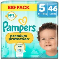 Pampers 2x Premium Protection Luiers Maat 5 (11-16kg) 46 Stuks