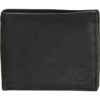 Hide & Stitches Paint Rock Portemonnee - 100% Leer - Zwart