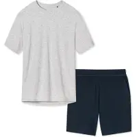 Schiesser Pyjama 'Cotton' blauw