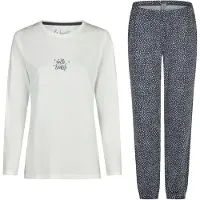 Louise Pyjama 'Women's Pyjamas with Cosy Socks Long Nightwear Interlock' beige