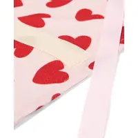 HEMA Herpakpapier van katoen 40x45cm hartjes (rood)