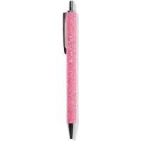 HEMA Balpen roze glitter blauwschrijvend