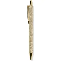 HEMA Balpen glitter goud blauwschrijvend