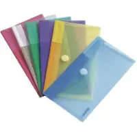 Djois Color Collection Map 510279 Klittenbandsluiting PP (Polypropeen) Staand en Liggend 13,5 (B) x 25 (H) cm Kleurenassortiment 6 Stuks