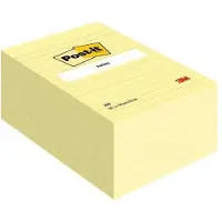 Post-It Lined Sticky Notes 102 x 152 mm Geel 6 Stuks à 100 Vellen